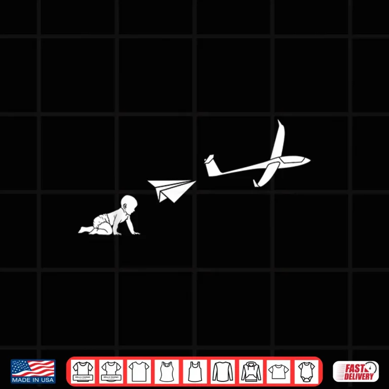 Design Glider Evolution Funny Aviation Small Plane Pilot Pun Shirt