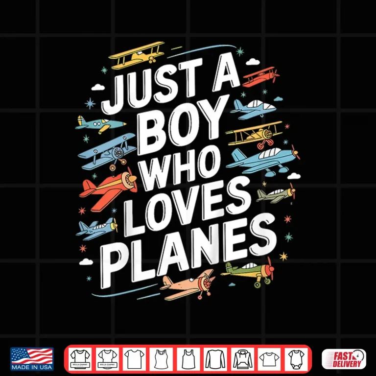 Design Just a Person Who Loves Planes Funny Pilot Airplane Lover Shirt