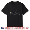 Traveling Airplane Heart Valentines Day Gift Pilot Shirt