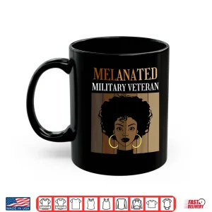 Mug Melanated Military Veteran Veterans Day Black Afro Novelty Shirt 1
