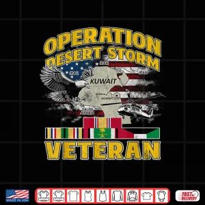 Design ODS Veteran Operation Desert Storm Ribbon Vintage Iraq Shirt 1
