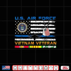 Design US Air Force Vietnam Veteran Vintage USA Flag Veterans Day Shirt 1