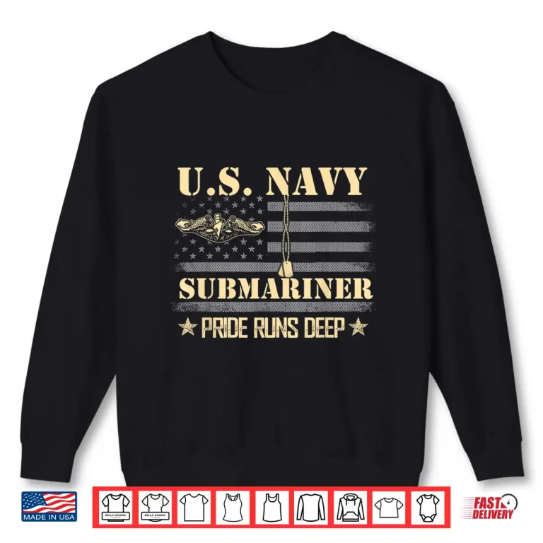 Sweatshirt US Submarines Silent Service Vintage Veterans Day Shirt