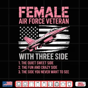 Design Female Air Force American Patriotic Fighter Pilot Veteran Shirt