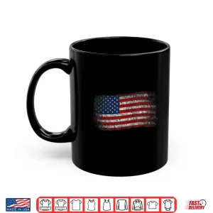 Mug President Day American Flag Shirt Patriotic Vintage USA Flag Shirt