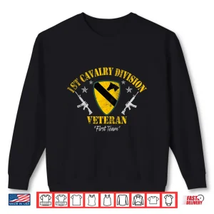 Sweatshirt Vintage 1st Cavalry Division Veteran Patriotic Veterans Day Shirt 1