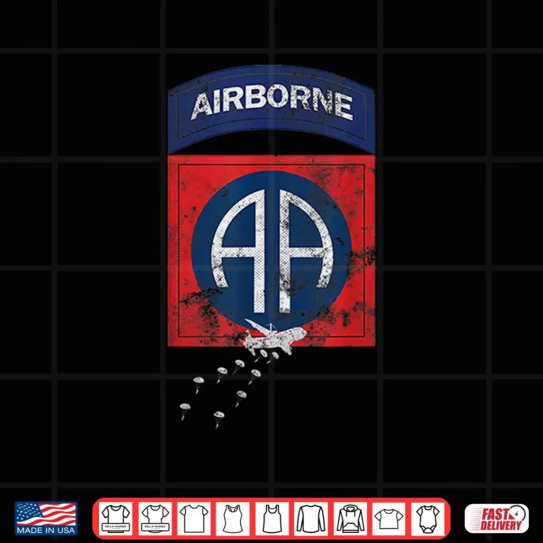 Design US Army 82nd Airborne Division Paratrooper Veteran Vintage Shirt