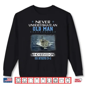 Sweatshirt USS Intrepid CV 11 Veterans Day Fathers Day Shirt