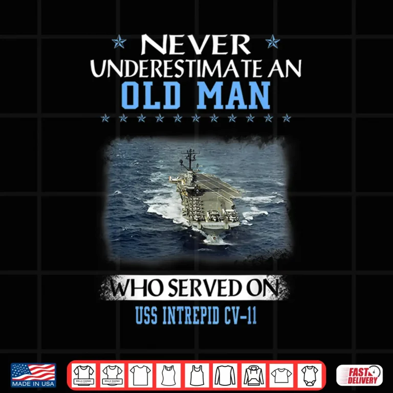 Design USS Intrepid CV 11 Veterans Day Fathers Day Shirt