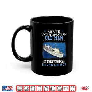 Mug USS Simon Lake AS 33 Veterans Day Fathers Day Shirt