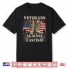Veterans Against Fascism Vintage Us Flag Combat Boots Army Shirt