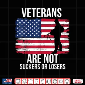 Design Veterans Are Not Suckers or Losers Biden Anti Trump Shirt