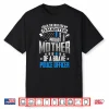 Back The Blue For My Daughter Proud Mother Of Police Officer Shirt