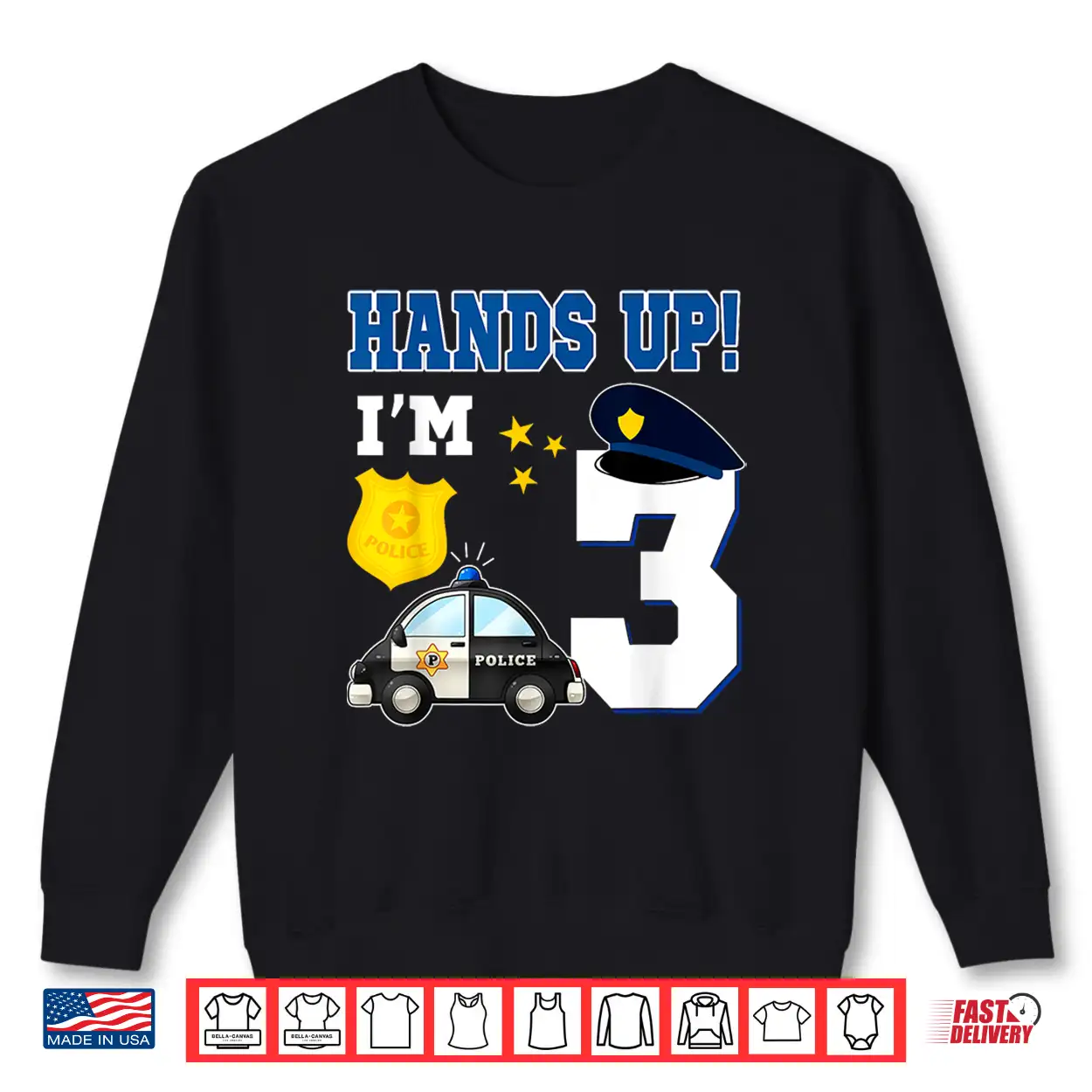 3Rd Birthday Policeman Boy 3 Year Old Police Officer Shirt 3Rd Birthday Policeman Boy 3 Year Old Police Officer Shirt