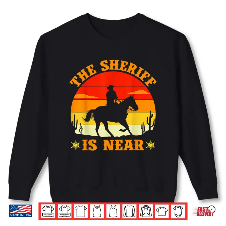 Sweatshirt Cowboy Sheriff Pistols Sheriff Star Western Shirt