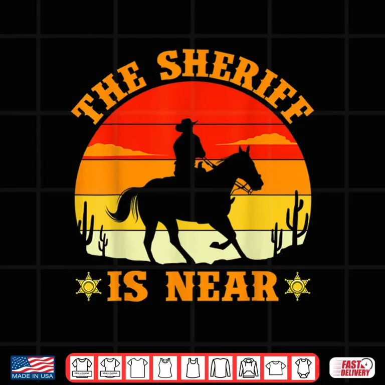 Design Cowboy Sheriff Pistols Sheriff Star Western Shirt