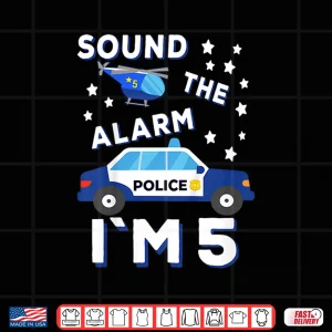 Design Kids Police Helicopter Sound The Alarm IM 5 Police Boy Shirt