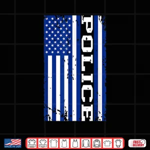 Design Police Officer Usa American Flag Shirt