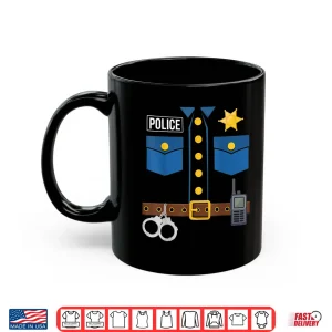Mug Police Uniform Officer Costume Halloween Shirt