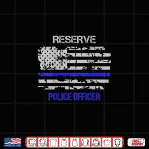 Design Reserve Police Officer Thin Blue Line Shirt