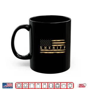 Mug Sheriff Usa American Flag Western Police Officer Shirt