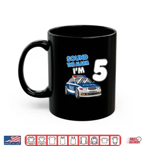 Mug Police Car 5th Birthday Boy 5 Cop Policeman Officer Shirt