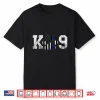 Police Officer Thin Blue Line K9 Dog Paw Police Dog Officer Shirt