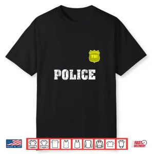 Police Shirt Officer Halloween Shirt For Costume Shirt