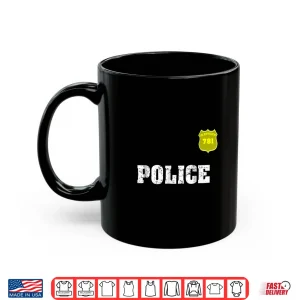 Mug Police Shirt Officer Halloween Shirt for Costume Shirt