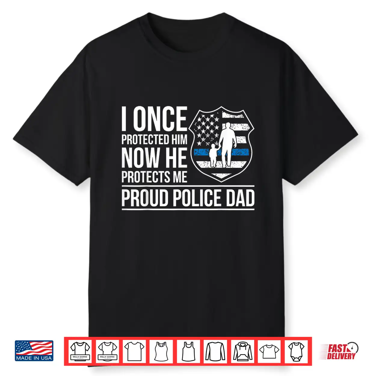 Proud Police Dad Of A Police Officer Father Shirt Proud Police Dad Of A Police Officer Father Shirt