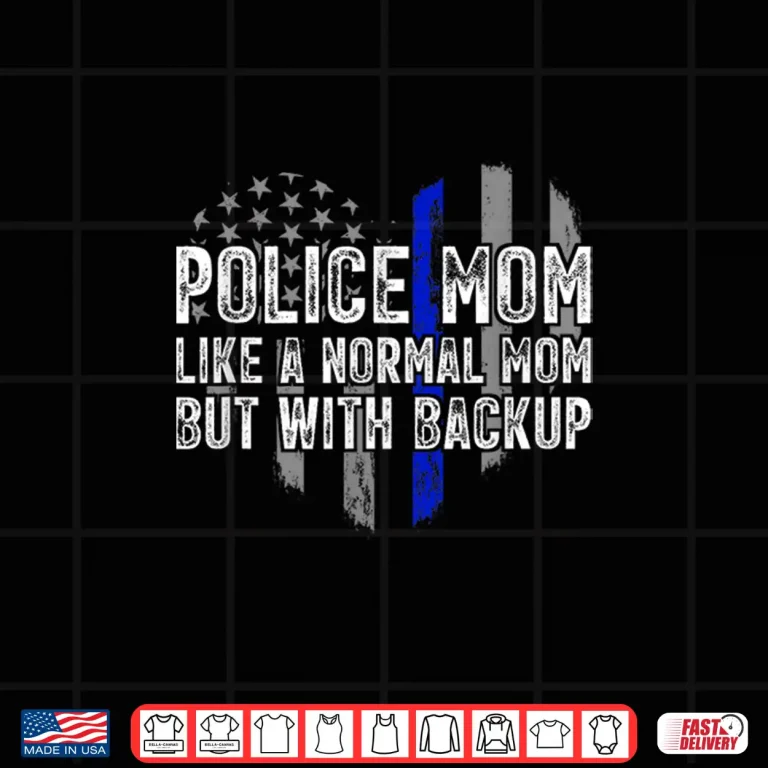 Design Police Parent Blue Line Flag Shirt