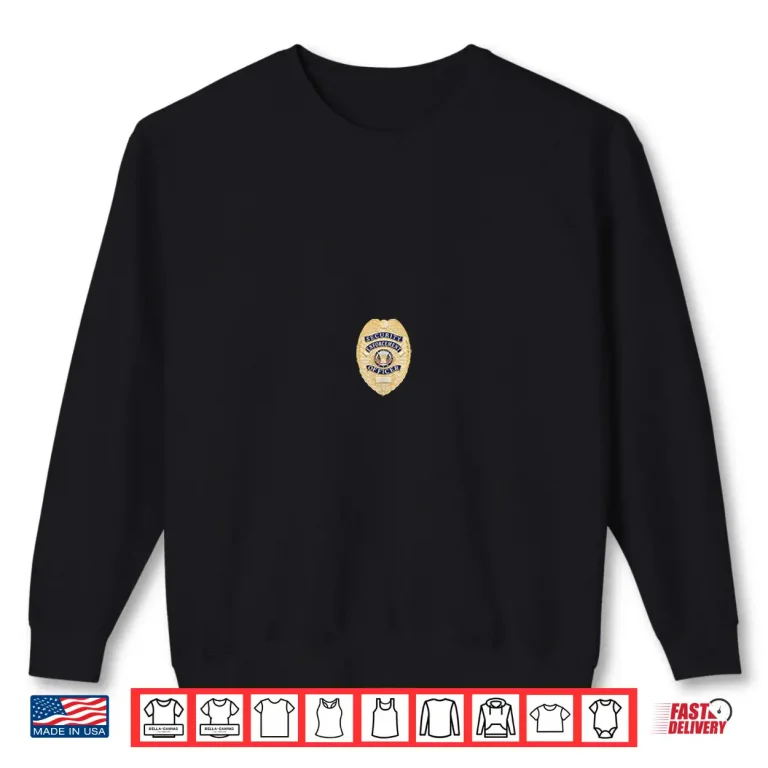 Sweatshirt Security Officer Enforcement Badge Shirt Police Guards