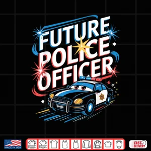 Design Wee Woo Police Car Police Costume Future Police Officer Shirt
