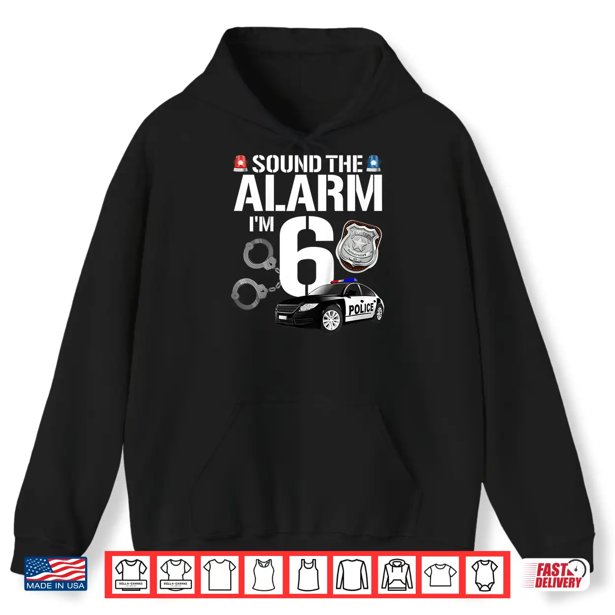 6 Year Old Police Birthday Officer Cop Car 6Th Gift Shirt 6 Year Old Police Birthday Officer Cop Car 6Th Gift Shirt