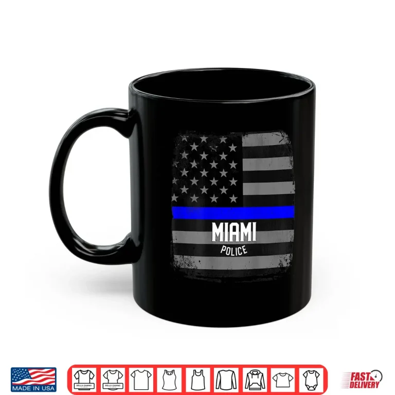Mug City of Miami Police Officer Florida Policeman Shirt