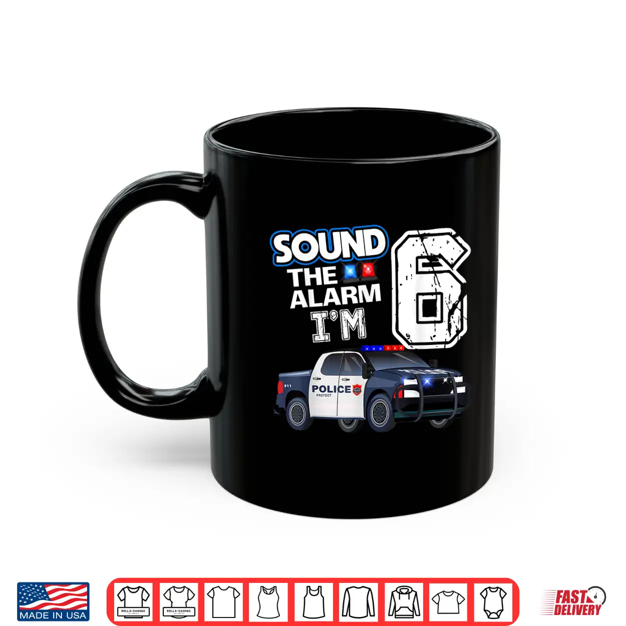 6Th B Day Police Car Policeman Officer Birthday 6 Year Old Shirt 6Th B Day Police Car Policeman Officer Birthday 6 Year Old Shirt