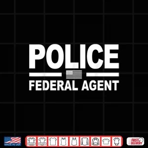 Design Federal Agent Police Officer USA Flag Uniform Costume Shirt
