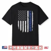 Police Lieutenant American Flag Usa Thin Blue Shirt