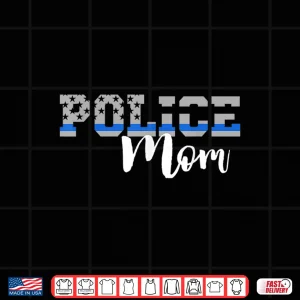 Design Police Parent Thin Blue Line Flag Shirt