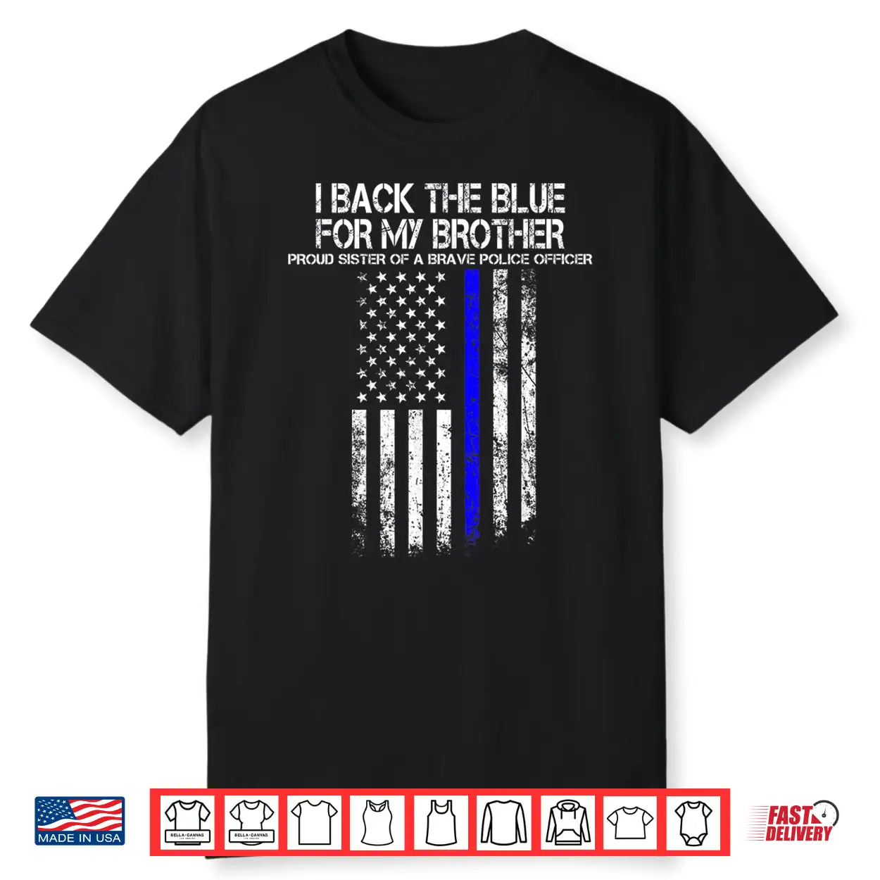 Police Shirt Proud Sibling Of A Brave Police Officer Shirt Police Shirt Proud Sibling Of A Brave Police Officer Shirt