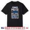 Proud Police Sibling Of A Police Officer Sibling Cop Shirt