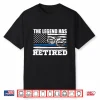 The Legend Has Retired Police Officer Retirement Novelty Shirt