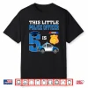 This Little Police Officer Is 5 Yr Birthday Police Car 5Th Shirt