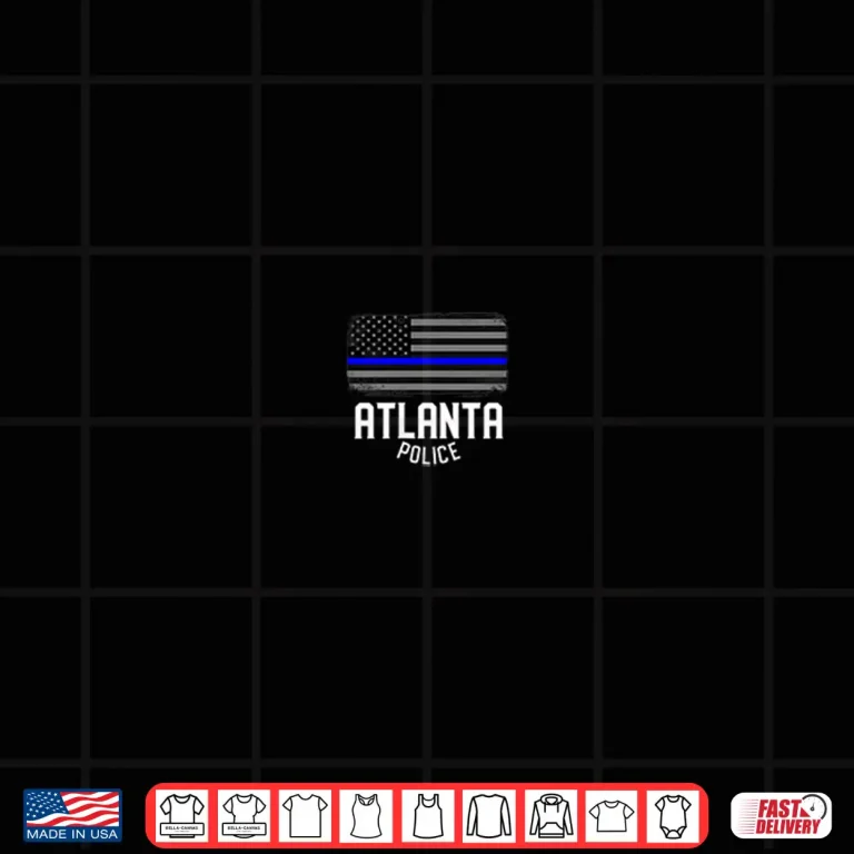 Design City of Atlanta Police Officer Georgia Policeman Shirt