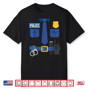 Funny Police Policeman Uniform Officer Costume Humor Parody Shirt