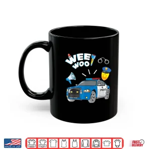 Mug Funny Police Car Apparel Wee Woo Cop Policeman Shirt