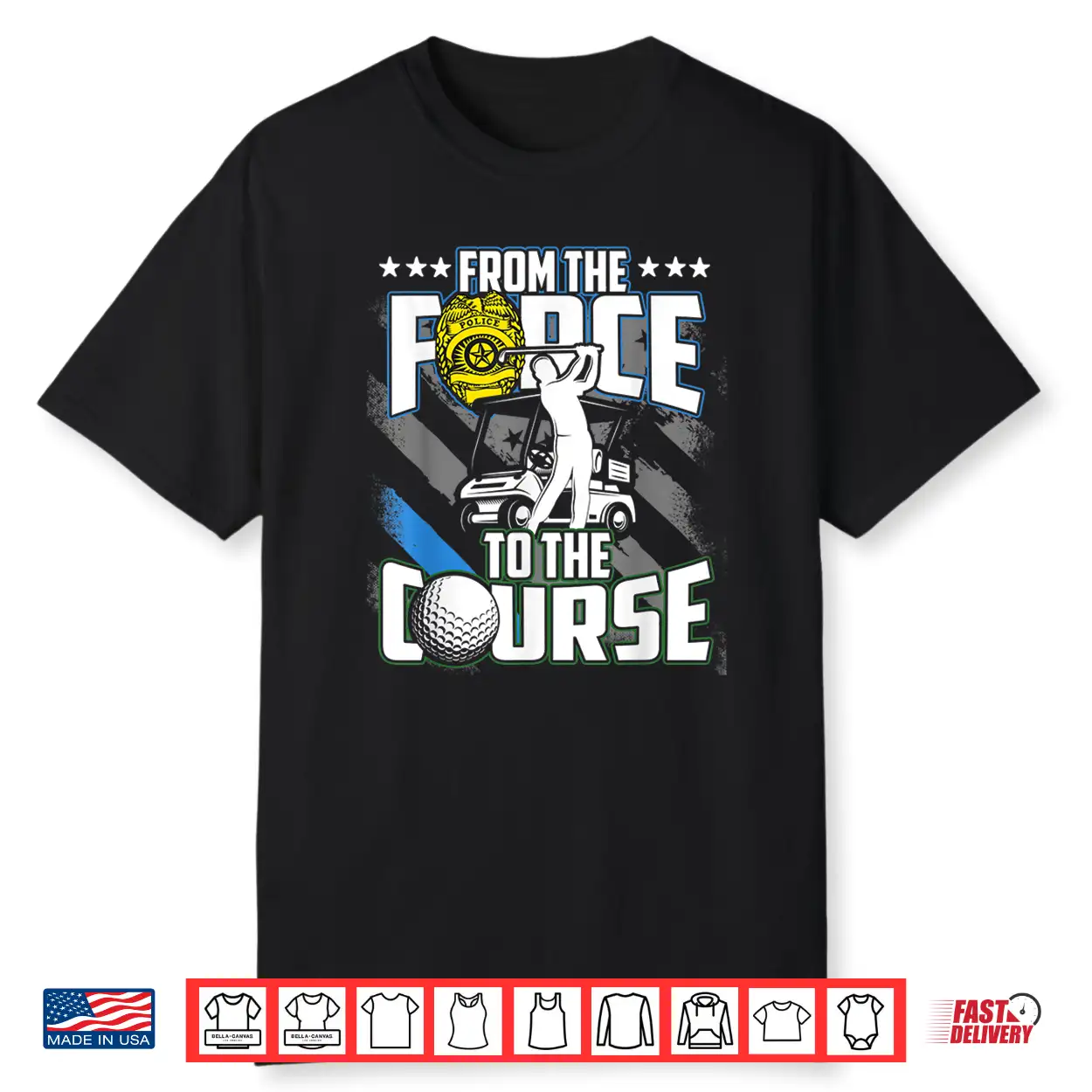 Funny Retired Police Officer Golf Retirement Gift Shirt Funny Retired Police Officer Golf Retirement Gift Shirt