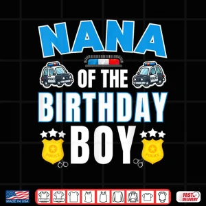 Grandparent Of The Birthday Boy Policeman Police Officer Bday Party Shirt 3 Design Grandparent of the Birthday Boy Policeman Police Officer Bday Party Shirt