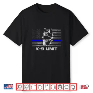 K9 Unit Police Dog Thin Blue Line K9 Police Officer Shirt
