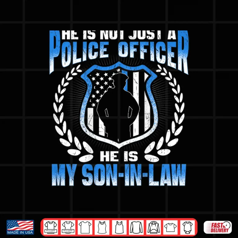 Design My Child In Law Is a Police Officer Proud Police Parent In Law Shirt